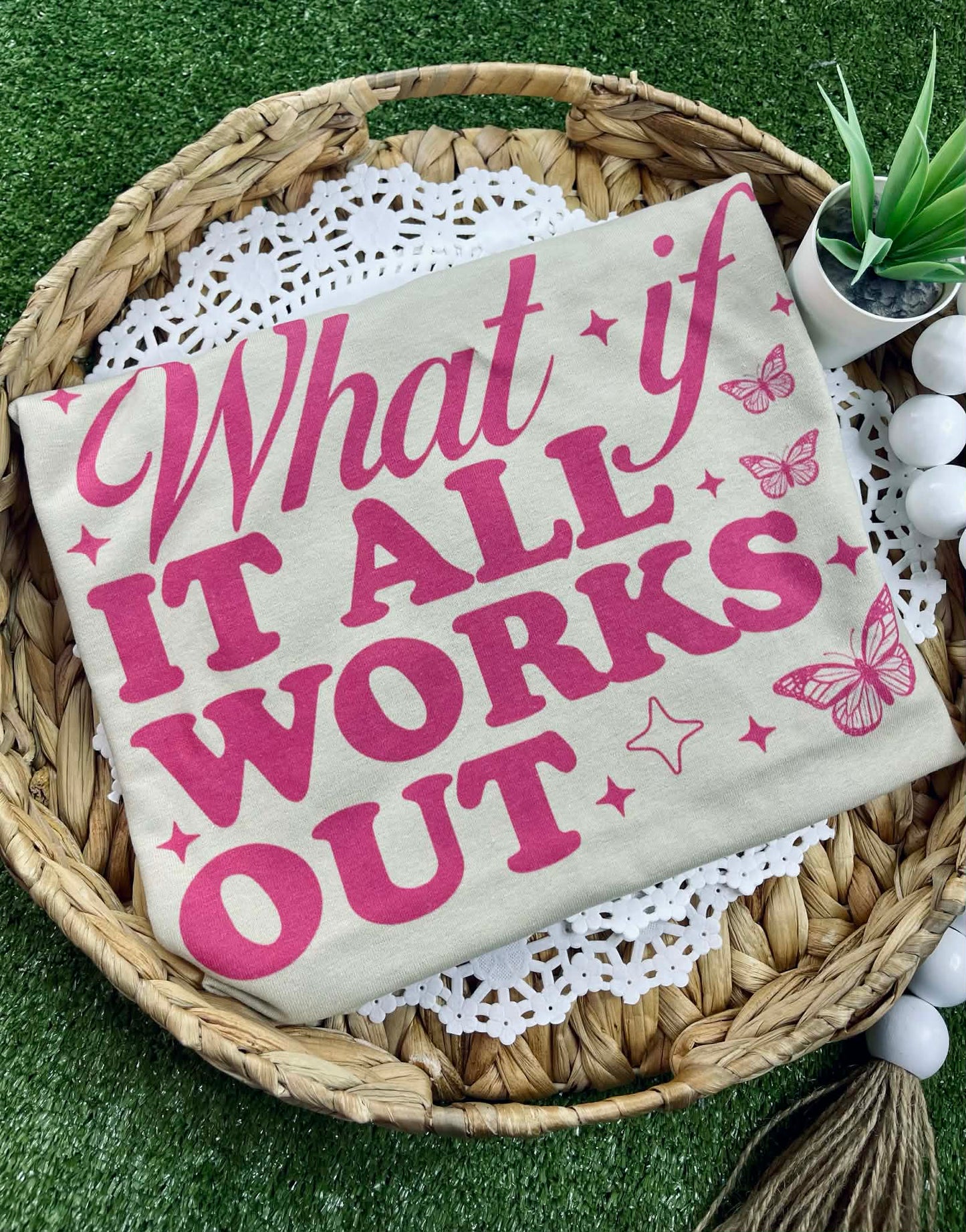 What if it all Works Out (Gildan Tee) 1/2 Penny Wholesale
