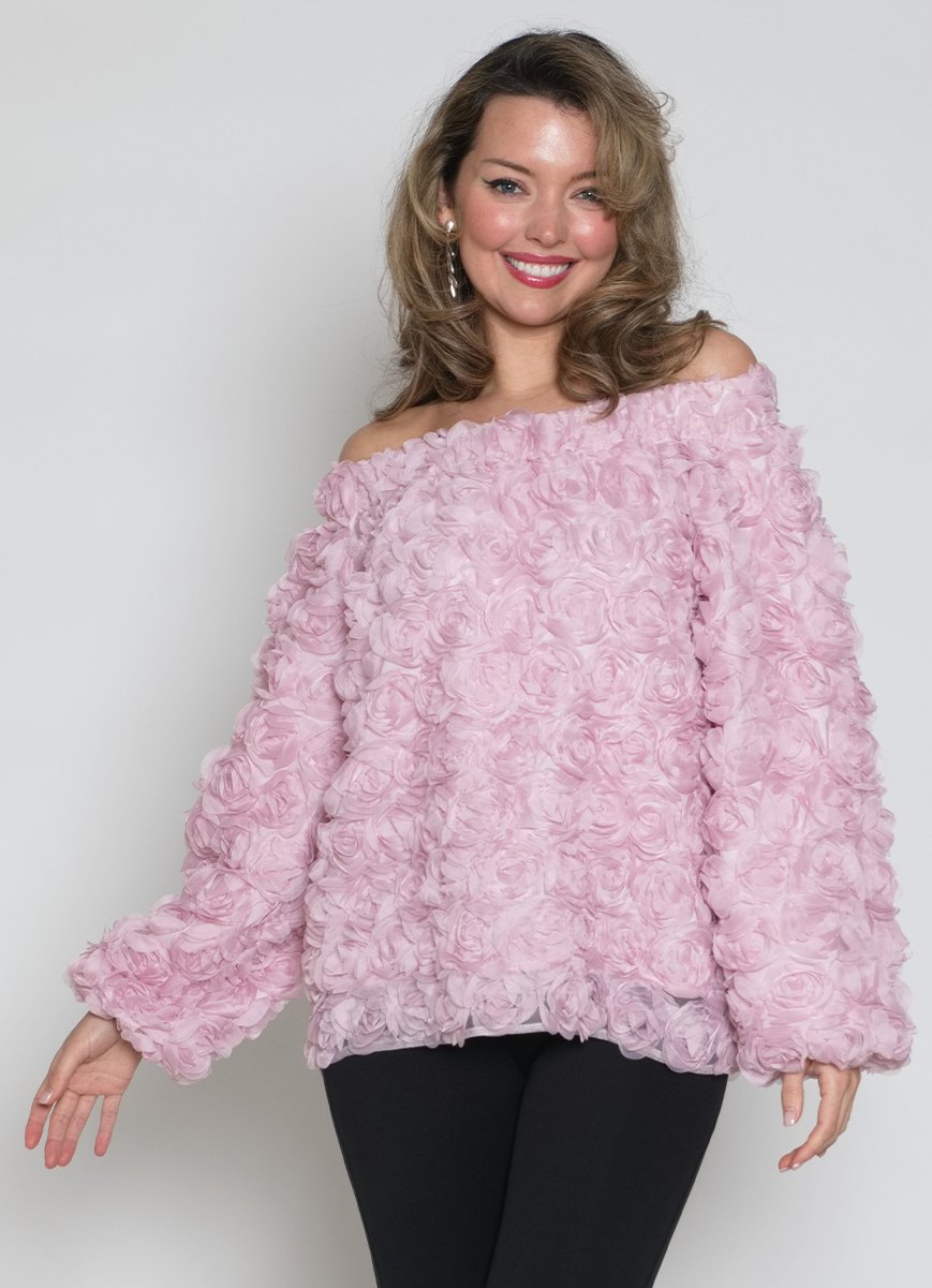 1-Piece Poly/organza w/ Rosebuds 5035 LILY&TAYLOR