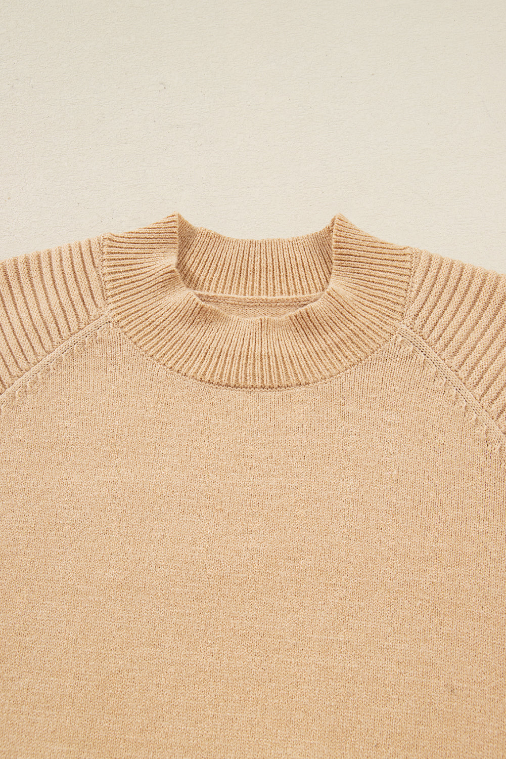 Black High Neck Puff Sleeve Sweater Pleated Mini Skirt 2pcs Knitted Outfit