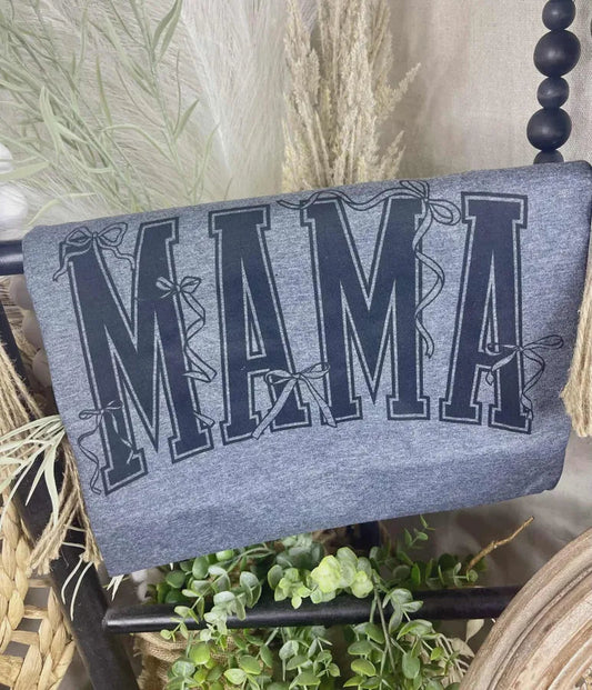 MAMA with Bows (Gildan Softstyle Tee) 1/2 Penny Wholesale
