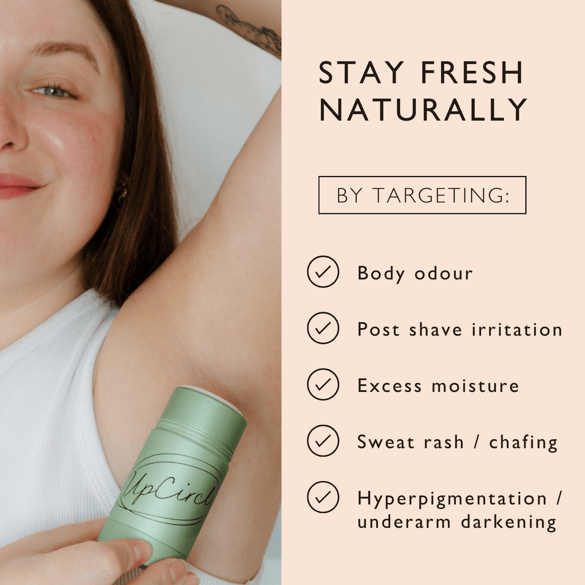 Refillable Deodorant with Macadamia + Bergamot UpCircle