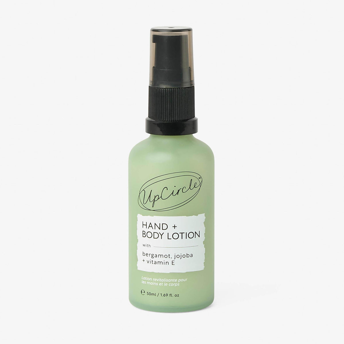 Hand + Body Lotion with Bergamot Water - Travel Size UpCircle