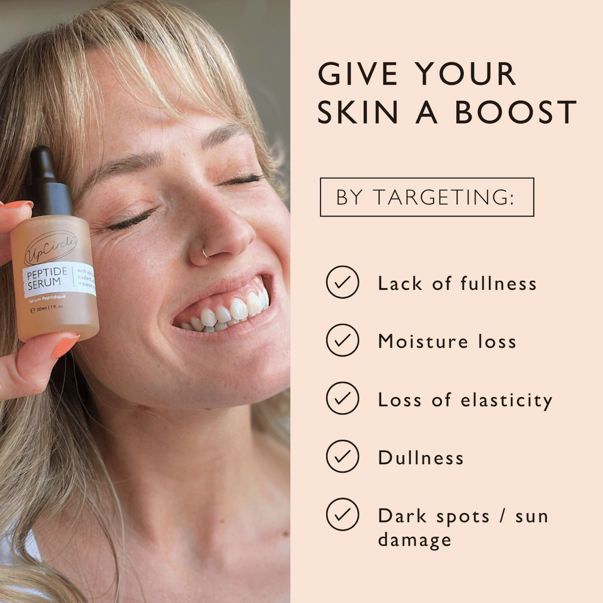 Peptide Serum with Custard Apple + Blood Orange - Travel Size UpCircle