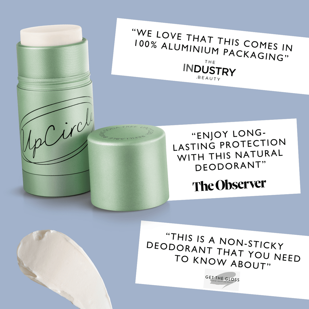 Refillable Deodorant with Macadamia + Bergamot UpCircle