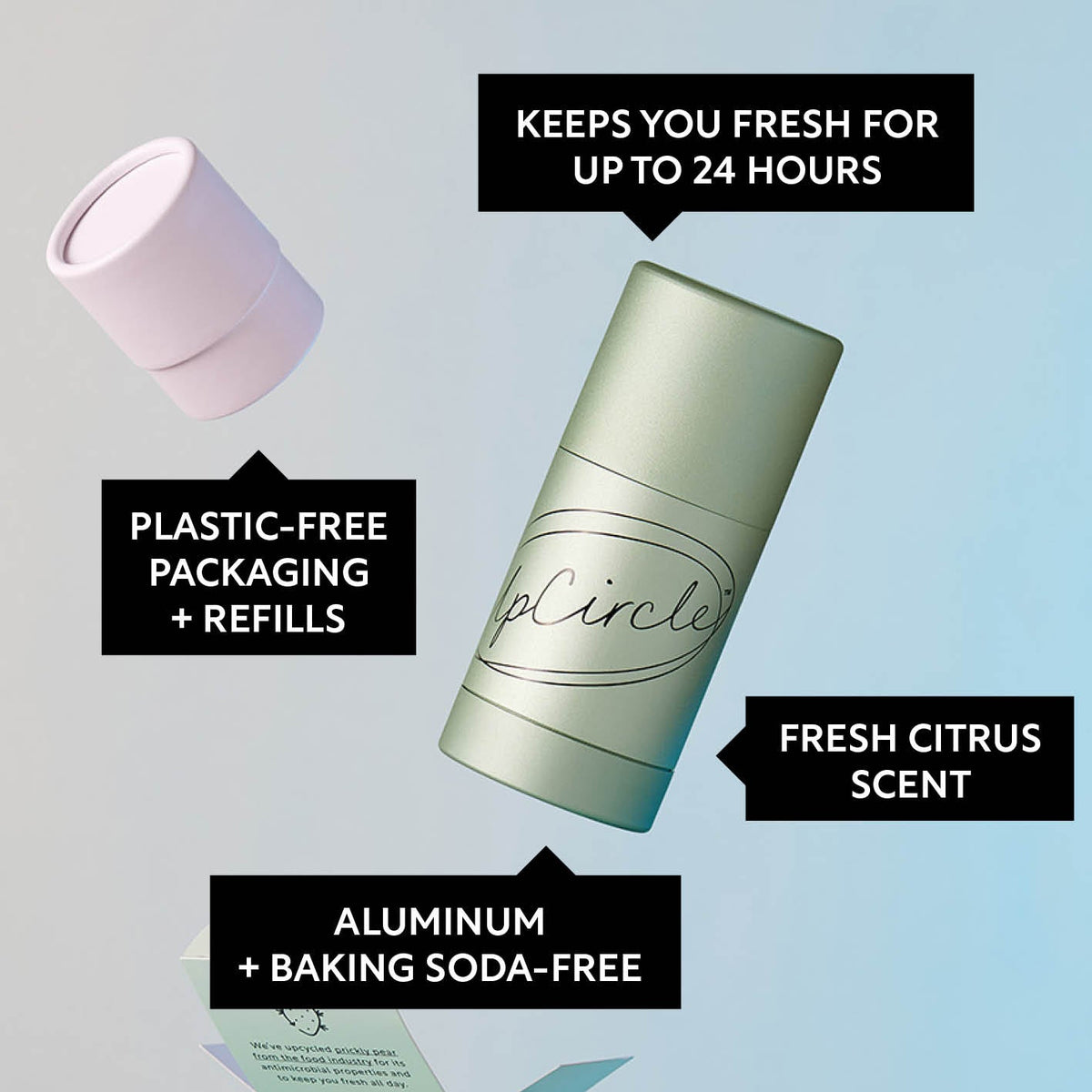 Refillable Deodorant with Macadamia + Bergamot UpCircle