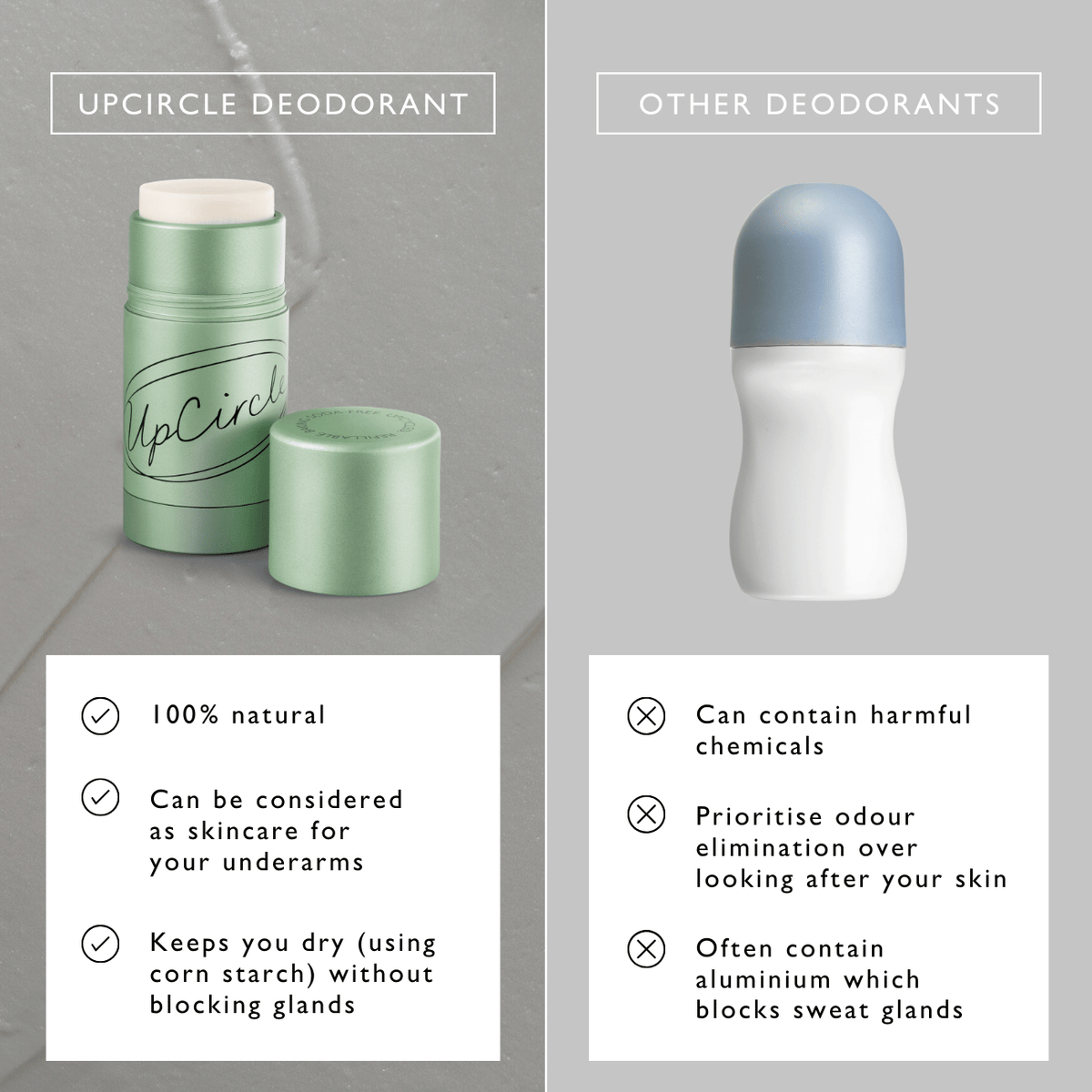Refillable Deodorant with Macadamia + Bergamot UpCircle