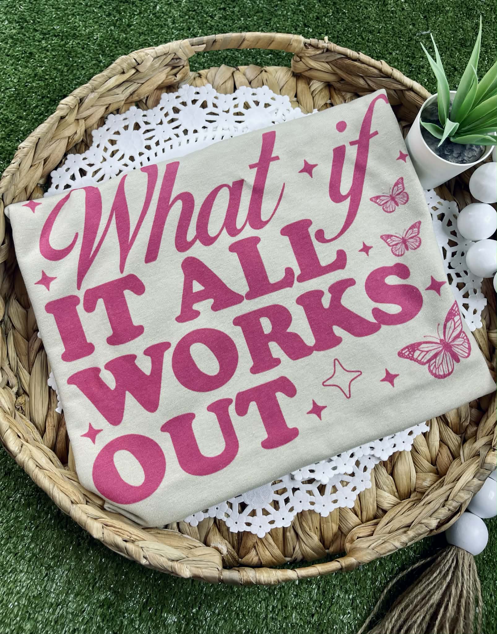 What if it all Works Out (Gildan Tee) 1/2 Penny Wholesale