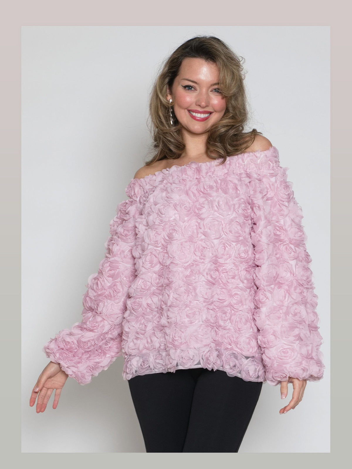 1-Piece Poly/organza w/ Rosebuds 5035 LILY&TAYLOR